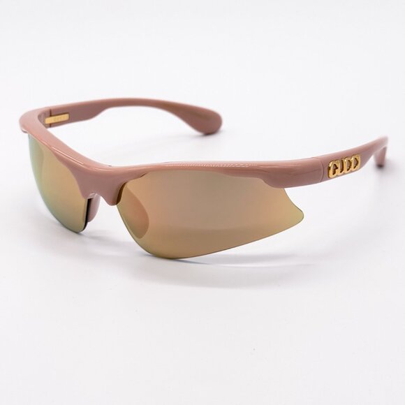 NEW GUCCI GG1774S 004 PINK MIRROR MASK UNISEX SUNGLASSES GUCCI - Picture 1 of 12